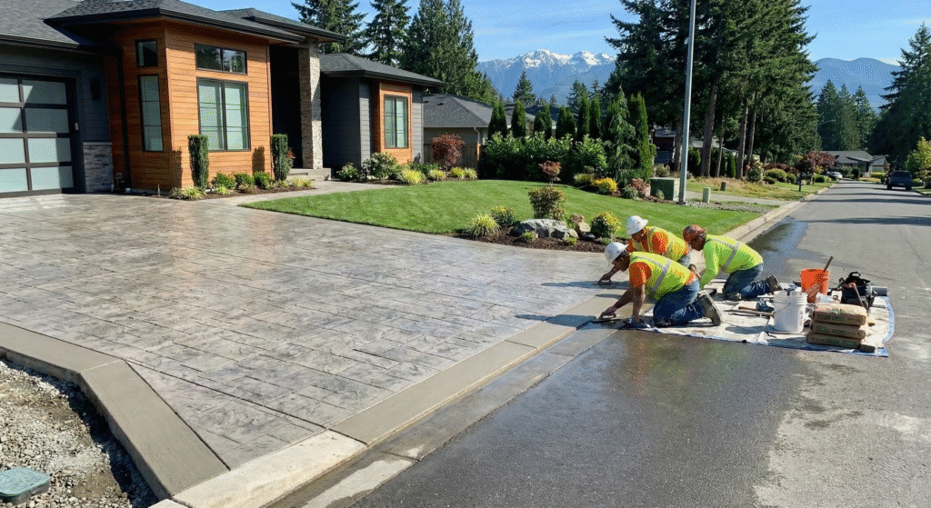 concrete driveway seattle
