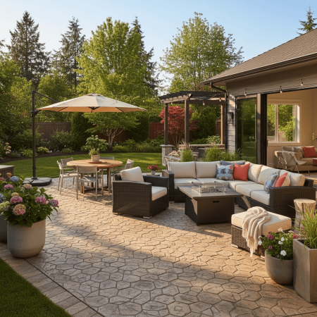concrete patio seattle concrete patio seattle